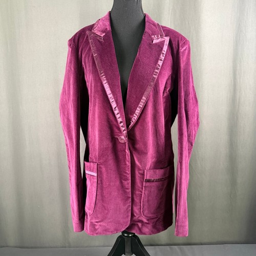 Vintage velvet blazer - men, l