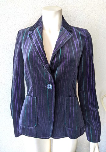Etro milano blazer jacke samt - blazer,