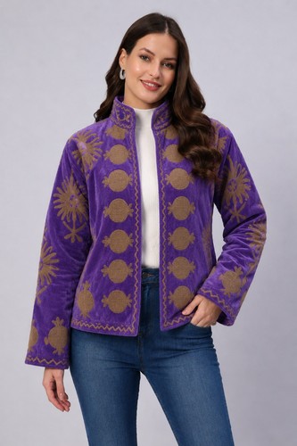 Handmade lila samt - handmade,