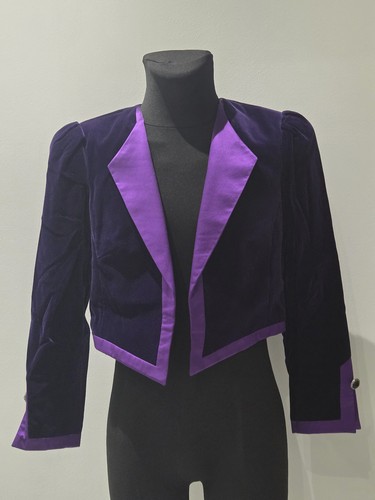 Vintage samt bolero kurzblazer - vintage,