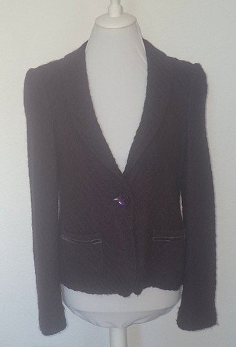Kurzblazer brombeerfarben - 42,